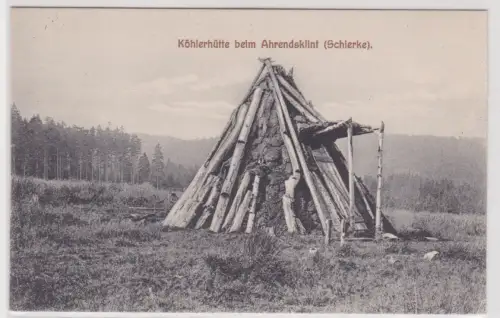 63575 Ak Köhlerhütte beim Ahrendsklint (Schierke). um 1940