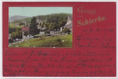 903878 Ak Gruss aus Schierke. 1900