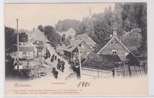 71503 Ak  Schierke. Dorfstrasse. um 1900