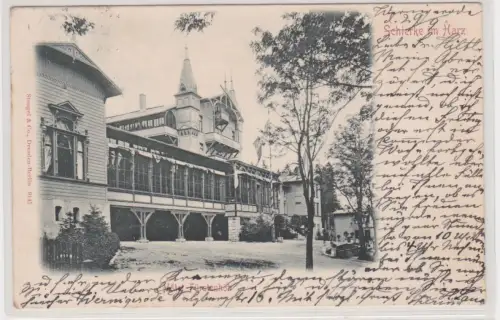 89429 Ak  Schierke im Harz. Hotel Fürstenhöh.  1901.