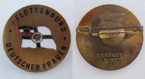 Mitgliedsabzeichen Flottenbund Deutscher Frauen C.G. Hecker Leipzig (122668)