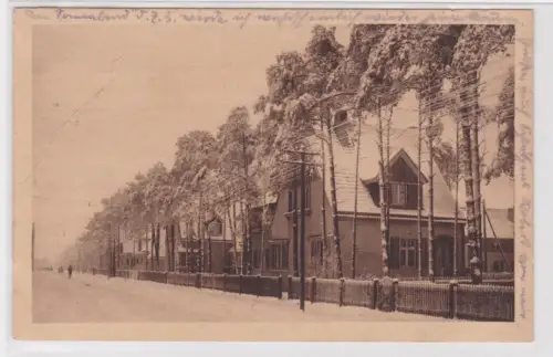 53741  Ak Kolonie Zschornewitz. Winter in der Hauptstraße. 1925