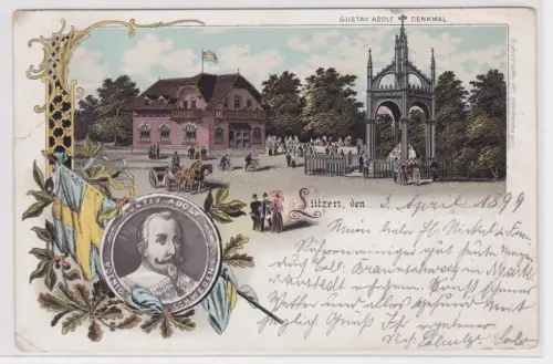 26795  Ak Lützen, den 3. April 1899. Gustav Adolf Denkmal. 1899