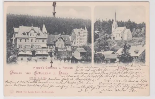 900757 Mehrbild Ak Gruss aus Schierke i. Harz. (610 M.ü.d.M.) 1901