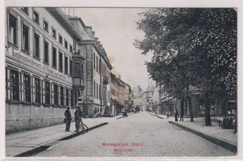 25293  Ak Wernigerode (Harz). Burgstraße. 1910