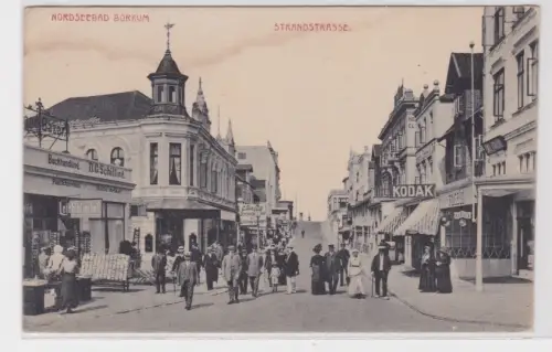 51616 Ak Nordseebad Borkum Strandstraße um 1920