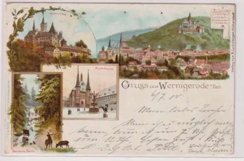 49445 Mehrbild Ak Gruss aus Wernigerode a/Harz. 1900