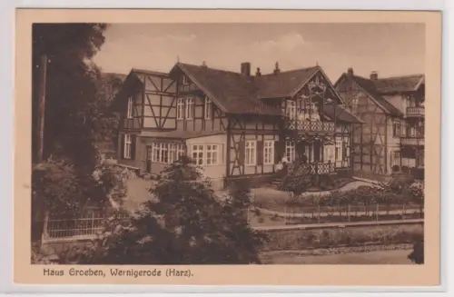 19352 Ak Haus Groeben, Wernigerode (Harz). 1928