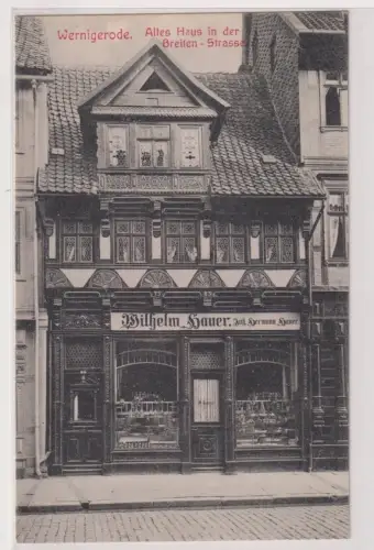 76290 Ak Wernigerode. Altes Haus in der Breiten-Strasse. um 1940