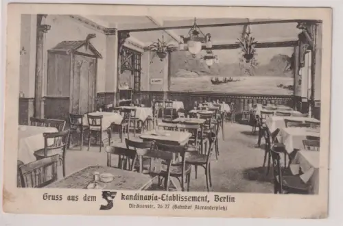 908452 Ak Gruss aus dem Skandinavia-Etablissement, Berlin. 1912
