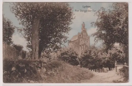 19159 Ak Lychen. Am Stargarder Tor. um 1930