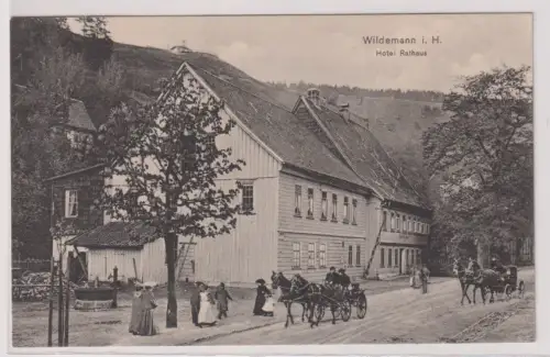 81627 Ak Wildemann i. H. Hotel Rathaus. um 1930
