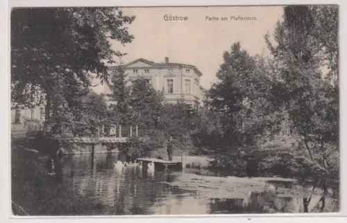 46169 Ak Güstow. Partie am Pfaffenteich. 1915