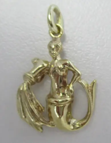 eleganter 333er Gold Kettenanhänger Sternzeichen Wassermann (163099)