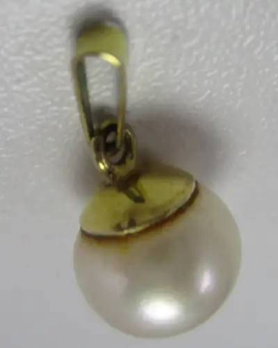 eleganter 333er Gold Kettenanhänger mit Perle (145792)
