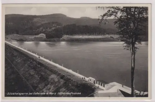 03733 Ak  Sösetalsperre bei Osterode a. Harz. Höhenaufnahme. 1932