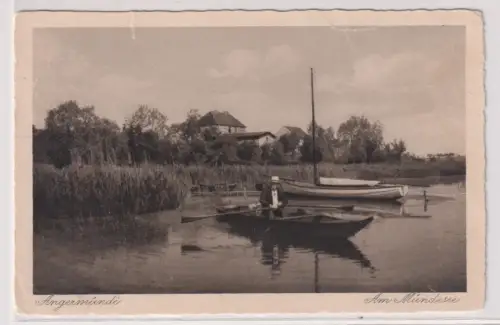 35270 Ak  Angermünde. Am Mündesee. 1932