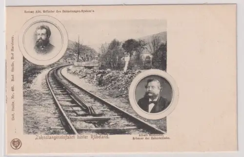 907982 Ak Zahnstangeneinfahrt hinter Rübeland . Harz. um 1940