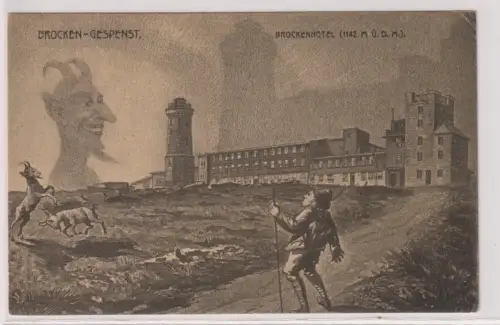 44175 Ak Brocken - Gespenst. Brockenhotel (1142 M Ü.D.M.) um 1930