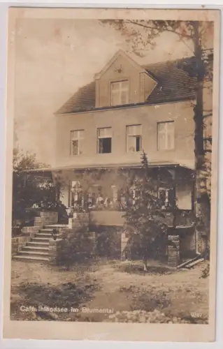 16724 Ak  Café Ihlandsee im Blumental . um 1930