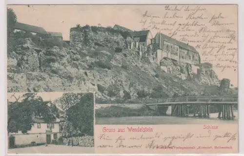 25189 Ak  Gruss aus Wendelstein. Schloss. 1901