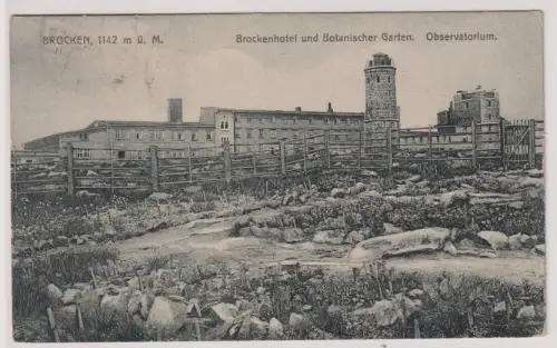 16024 Ak Brocken, 1142 m ü. M. Brockenhotel und Botanischer Garten.Observatorium