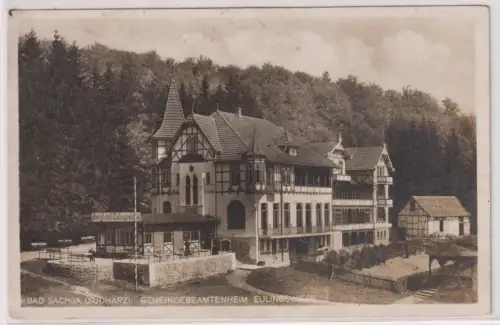 37863 Foto Ak Bad Sachsa (Sudharz). Gemeindebeamtenheim Eulingswiese. um 1920