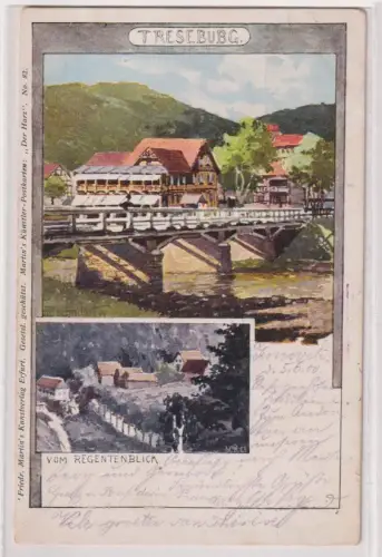 38939 Ak Treseburg. Vom Regentenblick. 1900