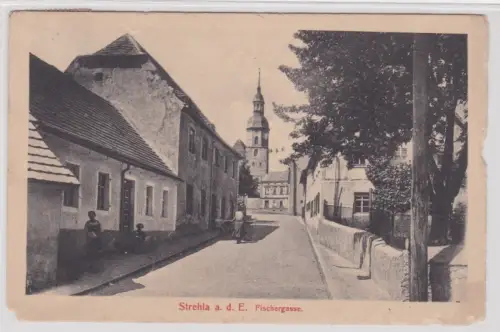 909655 Ak Strehla a.d. Elbe - Fischergasse 1926