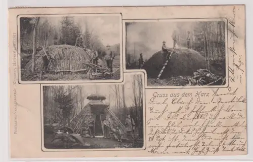 29147 Ak Gruss aus dem Harz. 1903