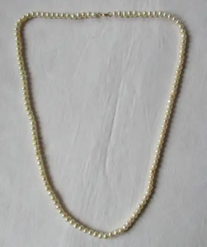 Collier Halskette Perlenkette 585 Gelbgold 124 Süßwasserperlen 60 cm (101627)