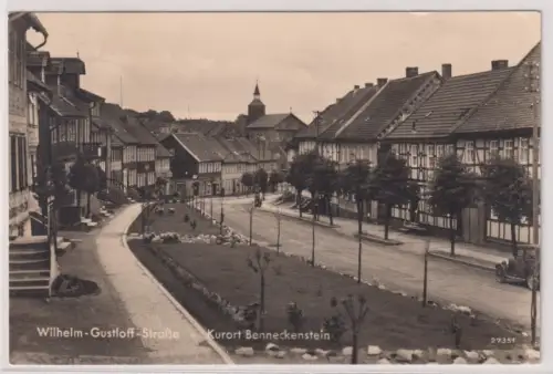 99371 Foto Ak  Wilhelm-Gustloff-Straße - Kurort Benneckenstein. um 1941