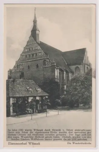 908006 Ak Eisenmoorbad Wilsnack. Die Wunderblutkirche. 1931