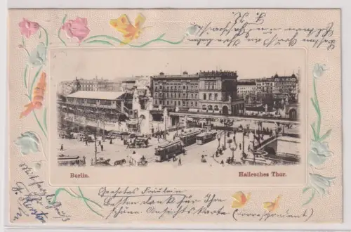 908583 Präge Ak Berlin. Hallesches Tor. 1901