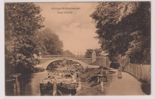 908005 Ak  Königs Wusterhausen . Neue Brücke. 1917