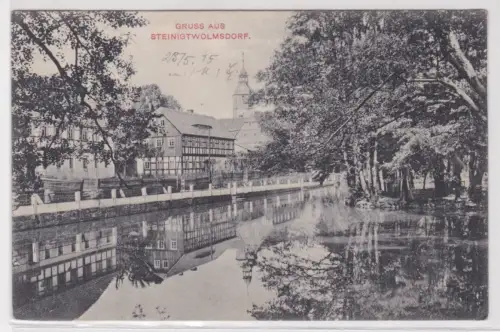 64984 Ak Gruss aus Steinigtwolmsdorf 1908