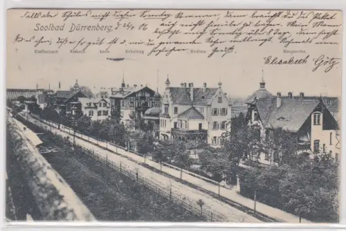14557 Ak Soolbad Dürrenberg - Klaffenbach, Elsbeth, Anna, Erholung, Budissa 1906