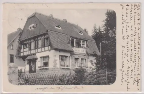 51889 Ak Schierke im Harz - Historisches Fachwerkhaus 1917