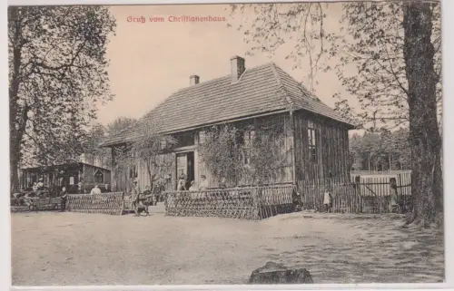99044 Ak Gruß vom Christianenhaus, Wirtshaus  im Harz um 1910