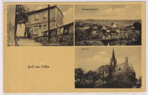 57164 Mehrbild Ak Gruß aus Hübitz Bäckerei & Kolonialwarenhandlung um 1940