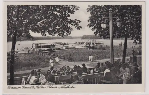 73685  Ak Terrassen Gaststätte "Seelöwe". Lehnitz-Nordbahn. um 1930