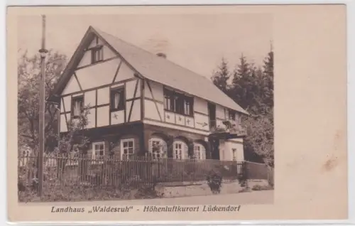 41306 Ak Landhaus "Waldesruh" - Höhenluftkurort Lückendorf 1948
