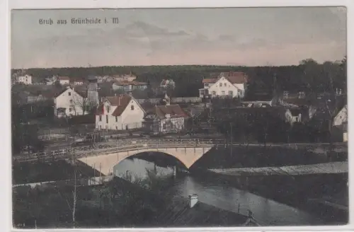 93152  Ak Gruß aus Grünheide i. M. 1908