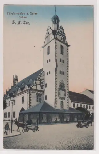 27420  Ak  Fürstenwalde a.Spree. Rathaus um 08.05.1920