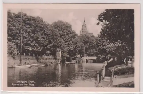 06523 Ak Stargard i. Pom., Partie an der Jhna. 1944