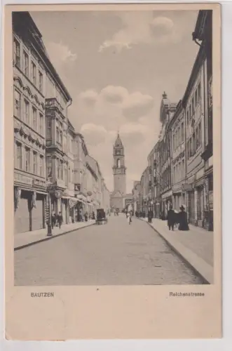 15039 Ak BAUTZEN Reichenstrasse. 1913