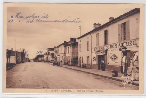 08480 AK Haux (Gironde) - Vue du Grand Chemin 1940