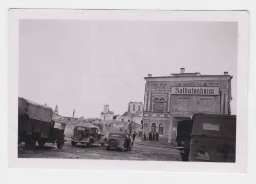 99015 Original Foto Deutsches Soldatenheim in Mogilew Russland im 2.Weltkrieg