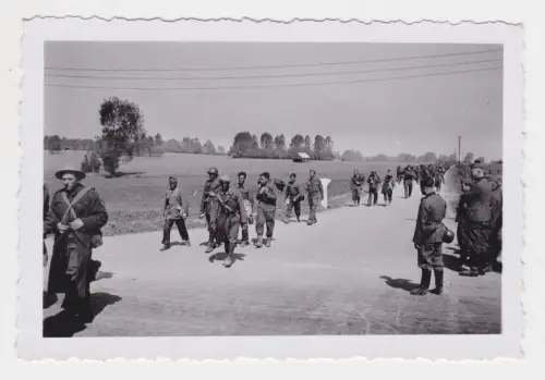 71709 Original Foto französisches Kriegsgefangene im 2.Weltkrieg