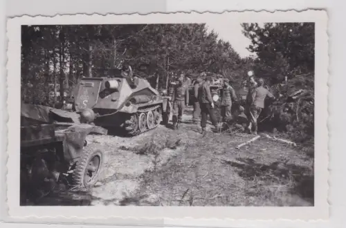 75121 Original Foto leichter gepanzerter Munitionstransporter (Sd.Kfz. 252) 2.WK